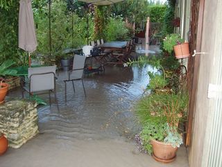 photo inondation suite pluie intense du 3/4 octobre 2015 sur le réal de Monclar au Thor
